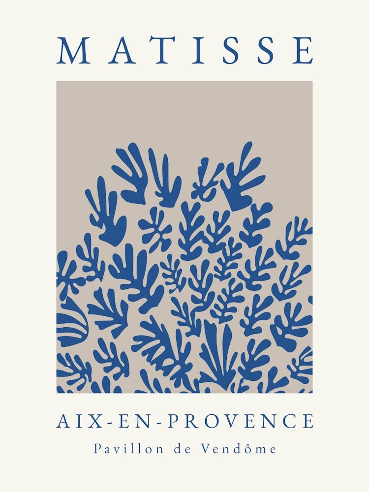 Minimalist Blue Matisse Print 2