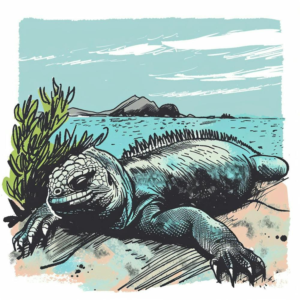 Galapagos Iguana