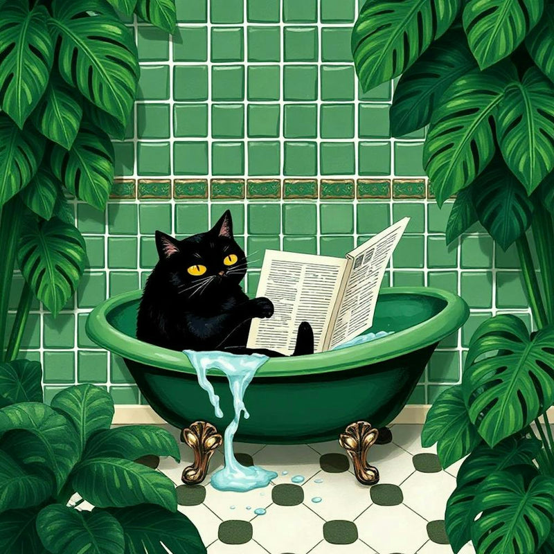 Cat In Bathtub 6