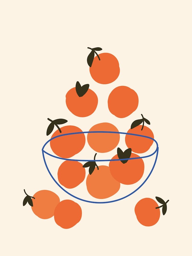 Oranges In A Bowl