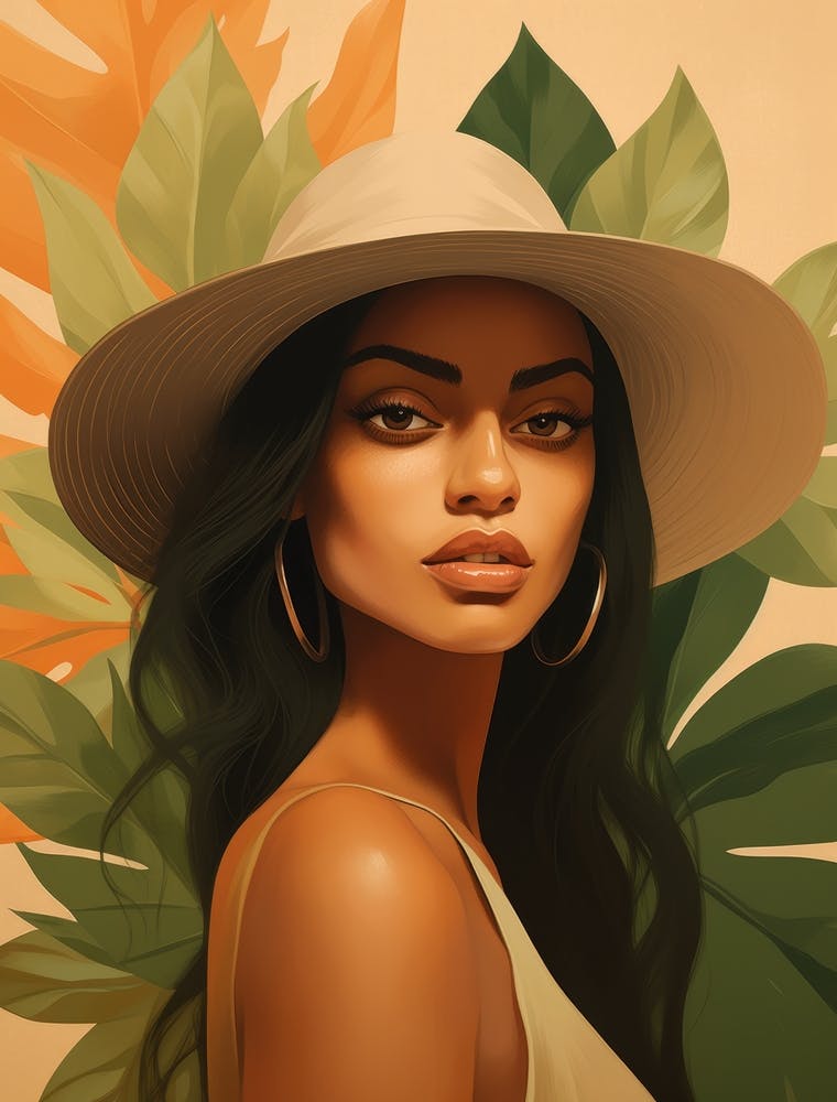 Portrait Of A Woman In A Hat 5