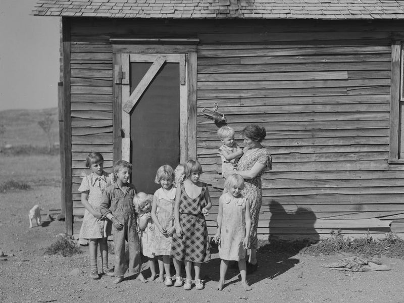 Family Of Olaf Fugelberg, Farmer, Williams County, North Dakota By Russell Lee 1