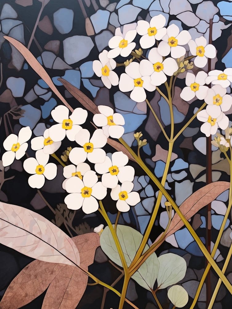 Flower Illustration Forget Me Not Flower 1