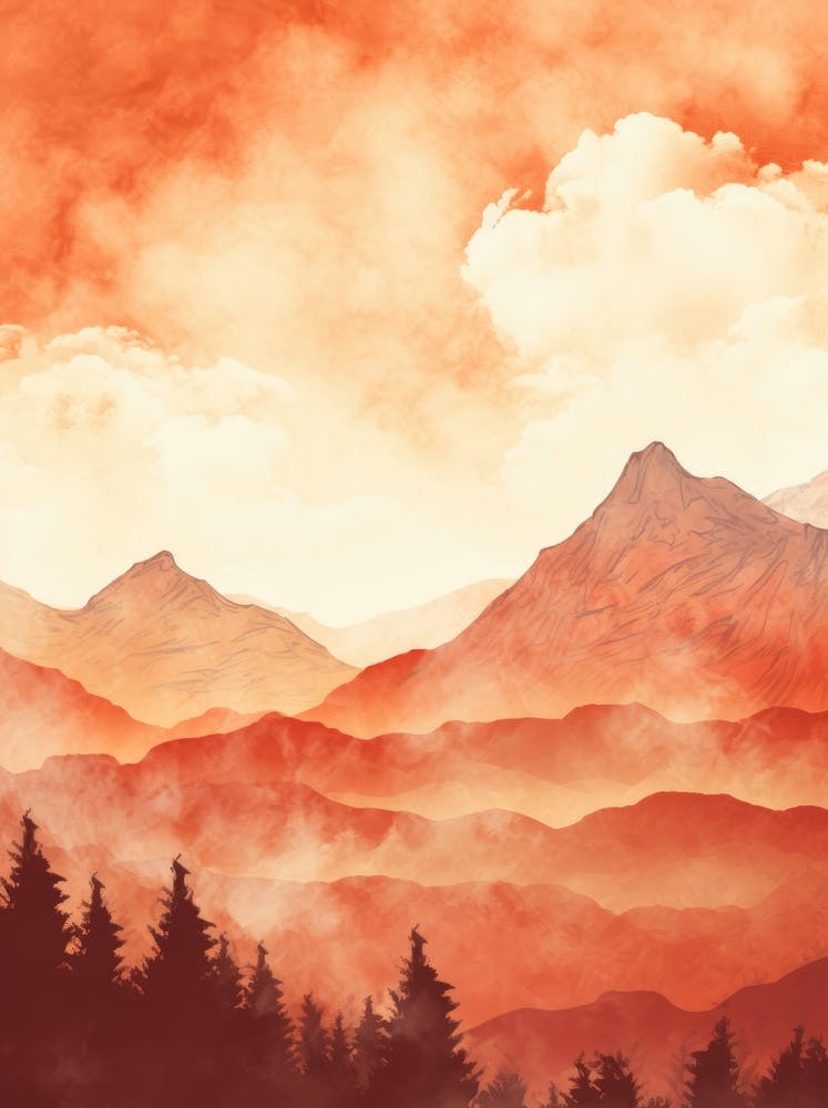 Abstract Mountain Landscape 2