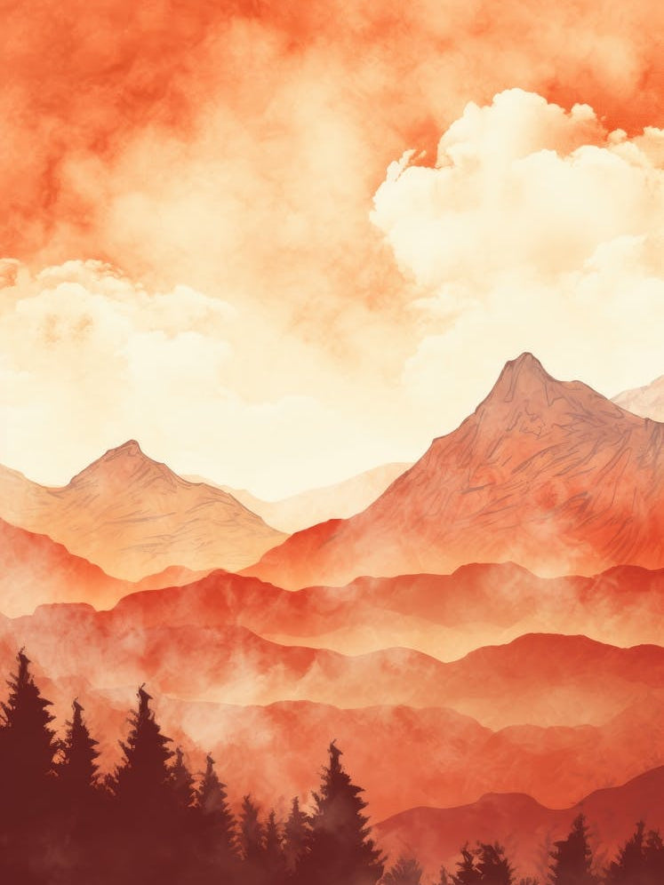 Abstract Mountain Landscape 2