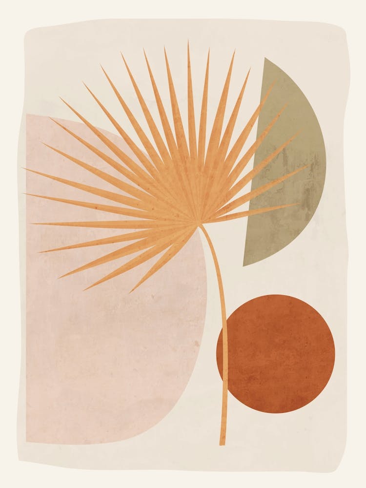 Tropical Leaf Abstract Art 49a
