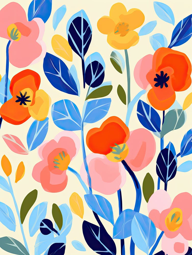 Vibrant Petal Reverie; Inspired Flower Market