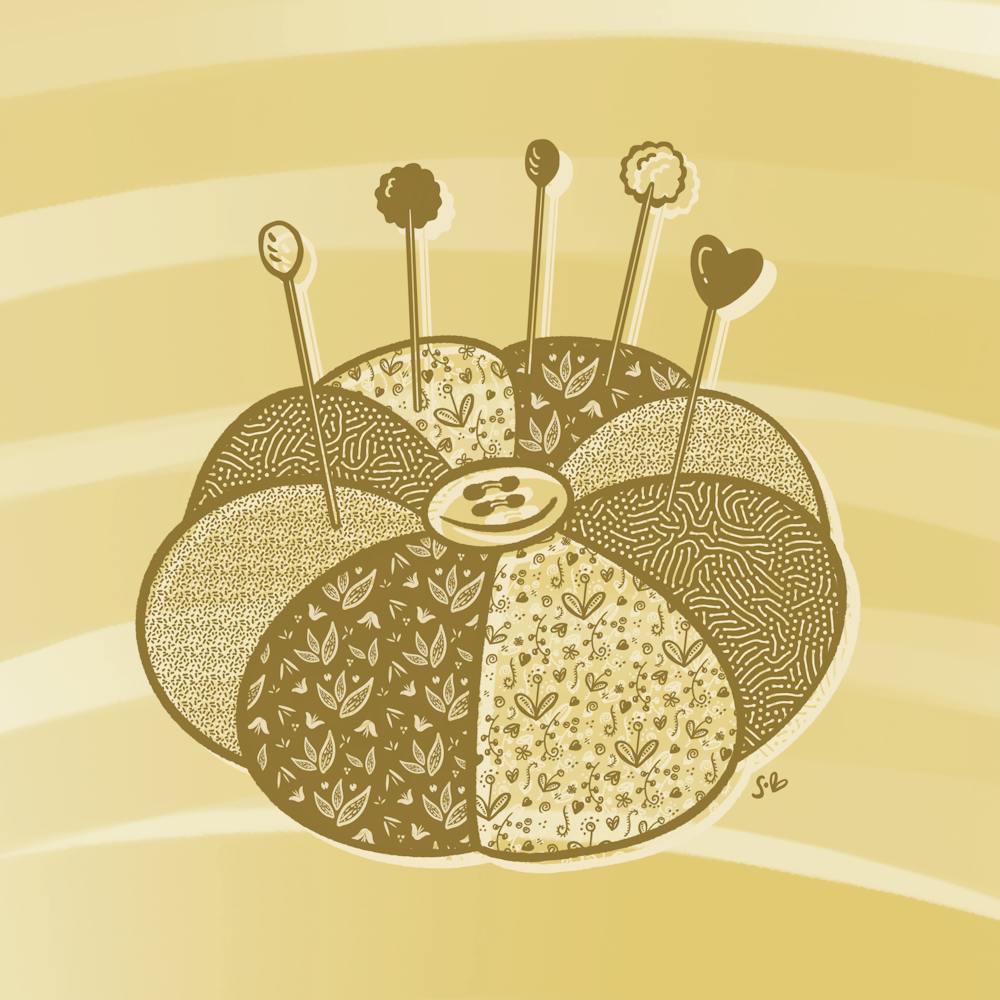 Pin Cushion Patchwork Floral Sewing Fabric