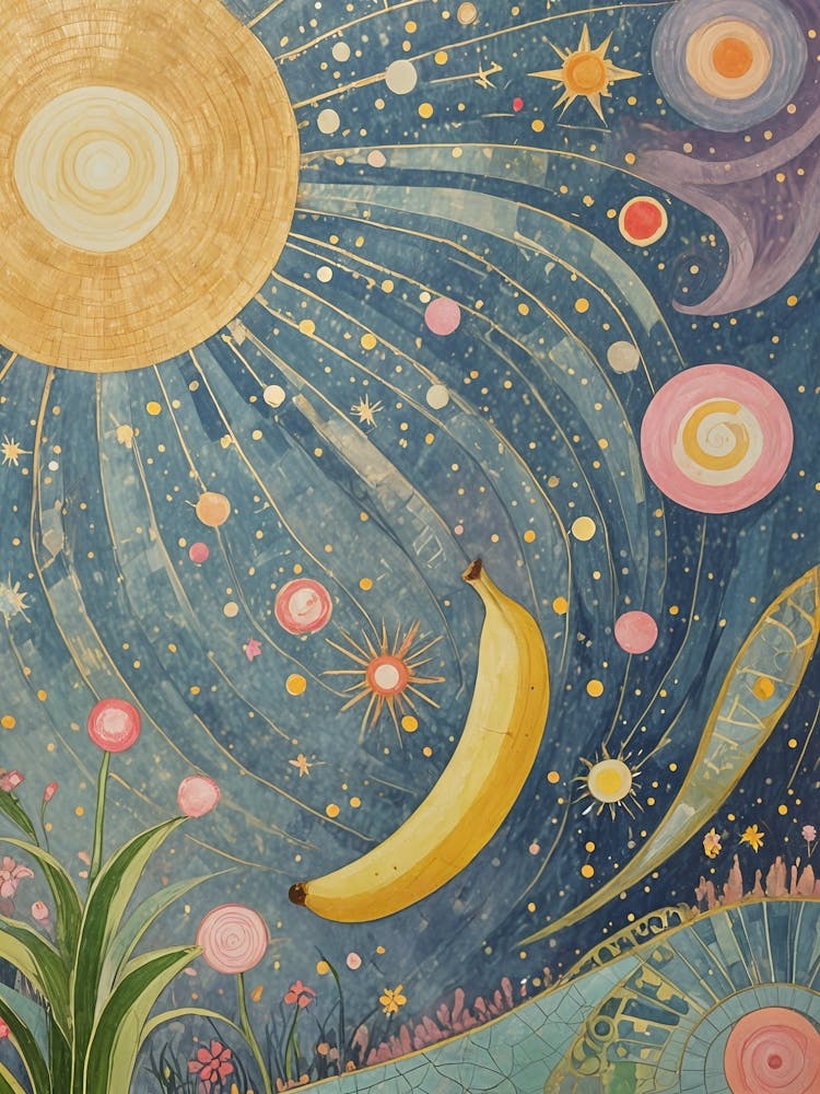 Whimsical Cosmic Banana