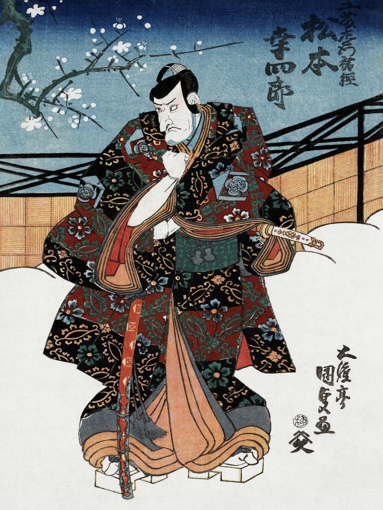 Matsumoto Kōshirō V Actor (1786 1864) Vintage Ukiyo E Style