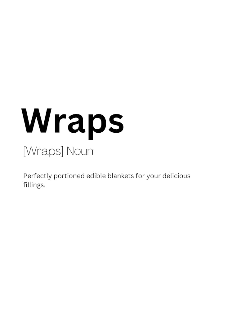 Wraps Definition Meaning