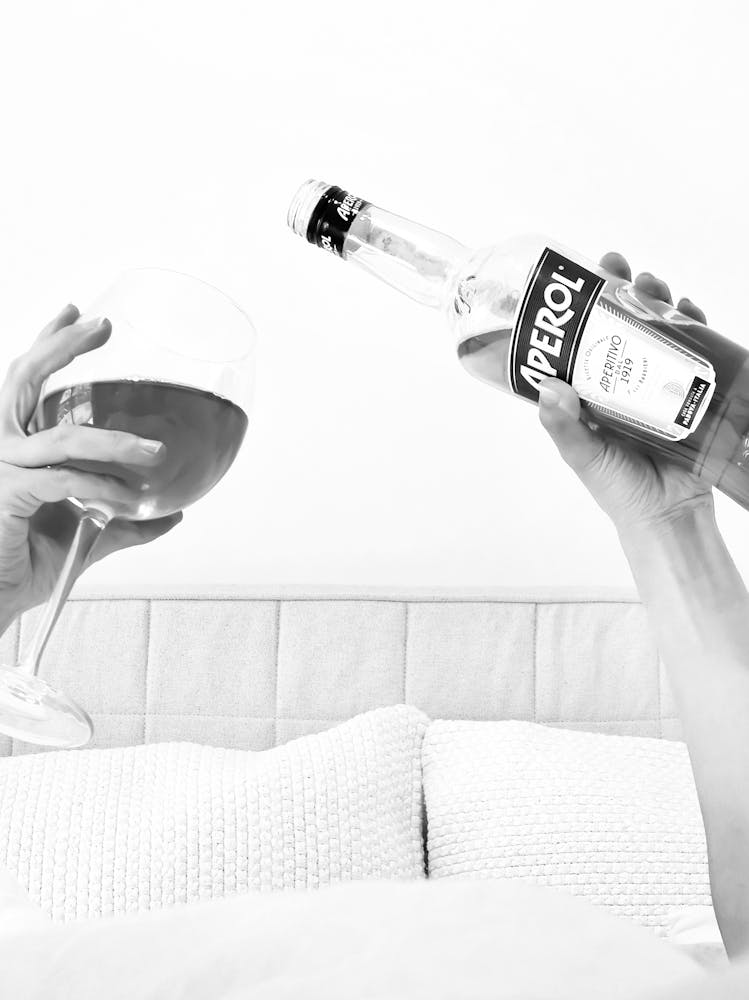 Drinks in Bed B&W_2662372