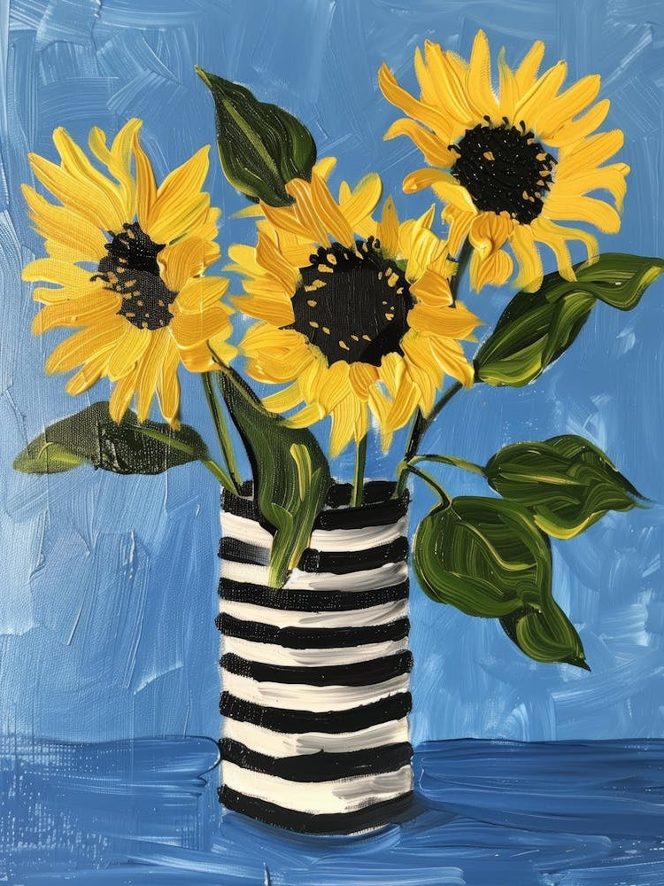 Sunflowers In A Vase 25