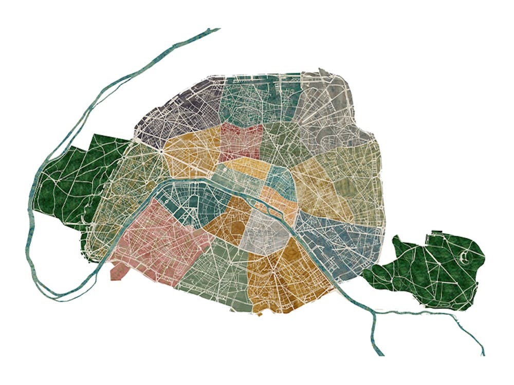 Paris City Map