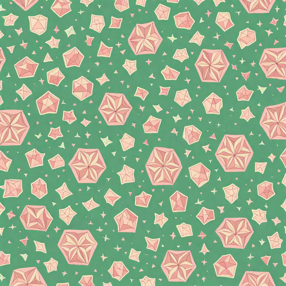 A Seamless Pattern Featuring Polygons With Varying Side Lengths Shapes With Edges, Flat Art, 143