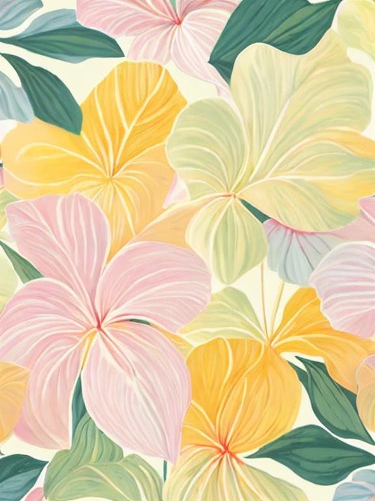 Anthurium Pastel Floral 3 Flower