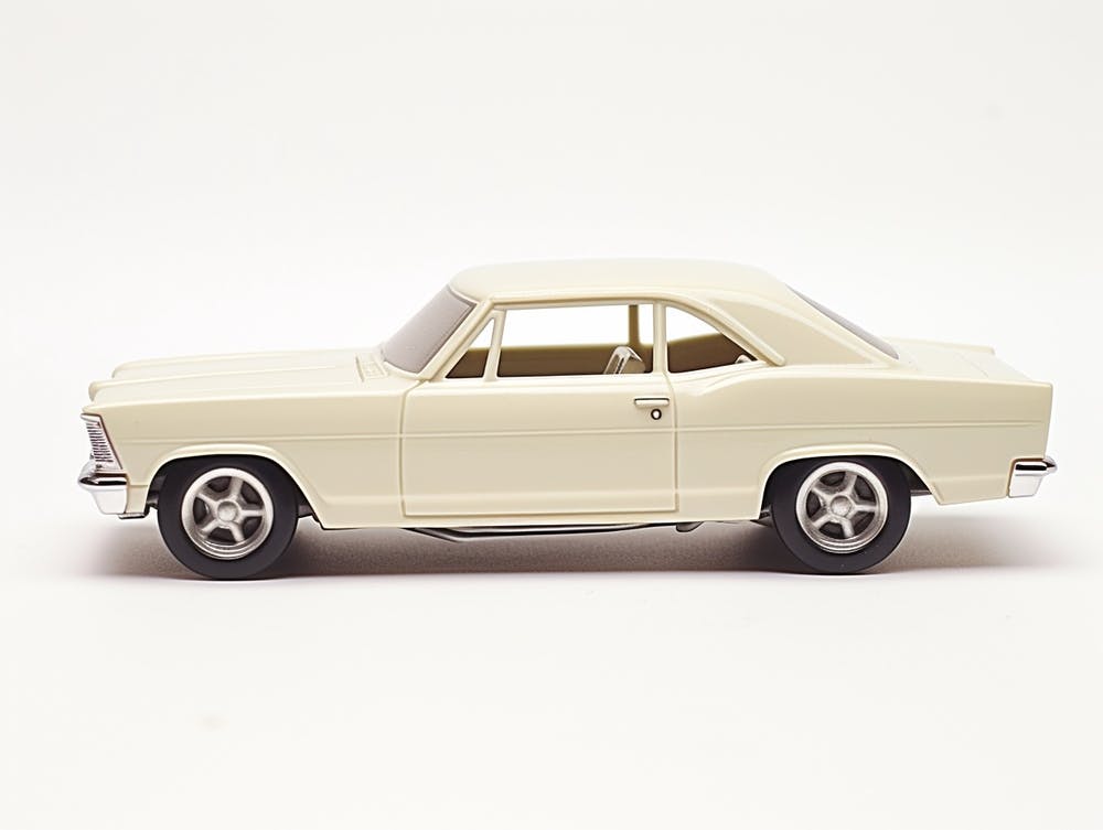Toy Car 68 Chevy Nova White