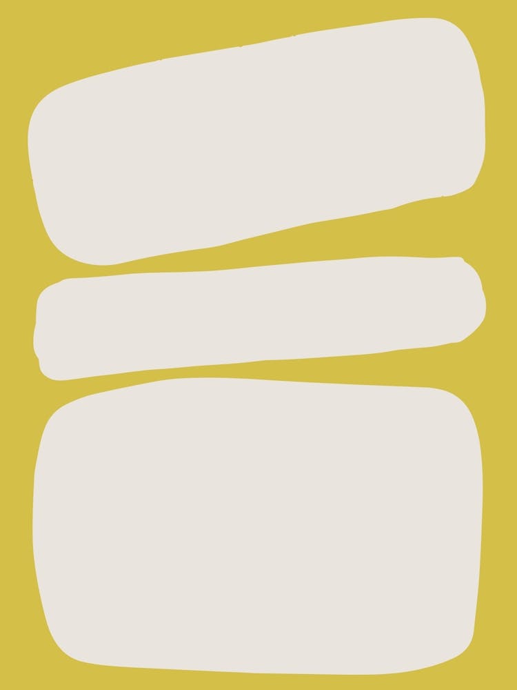 Abstract Bauhaus Shapes 3 Lime