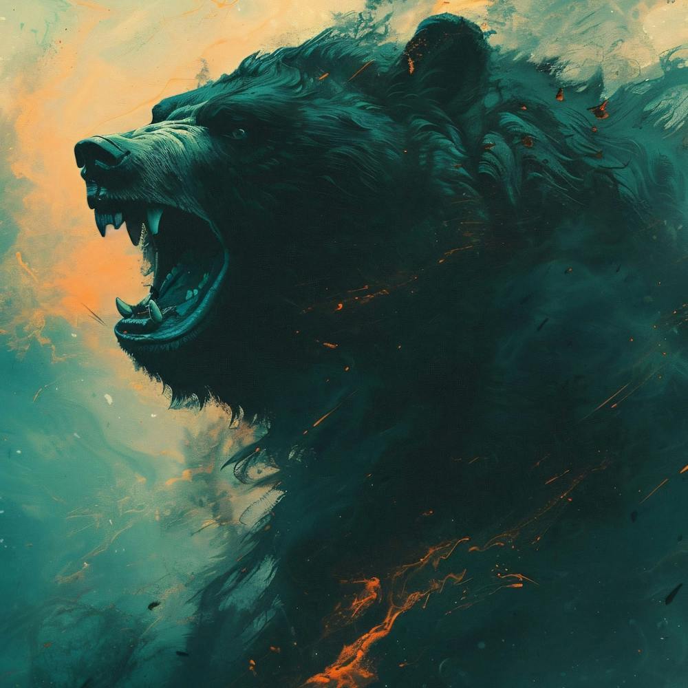 Bear In Flames 1