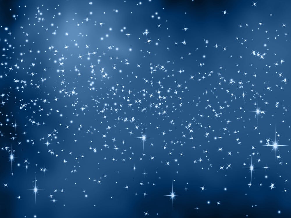 Midnight Blue Shining Star Background