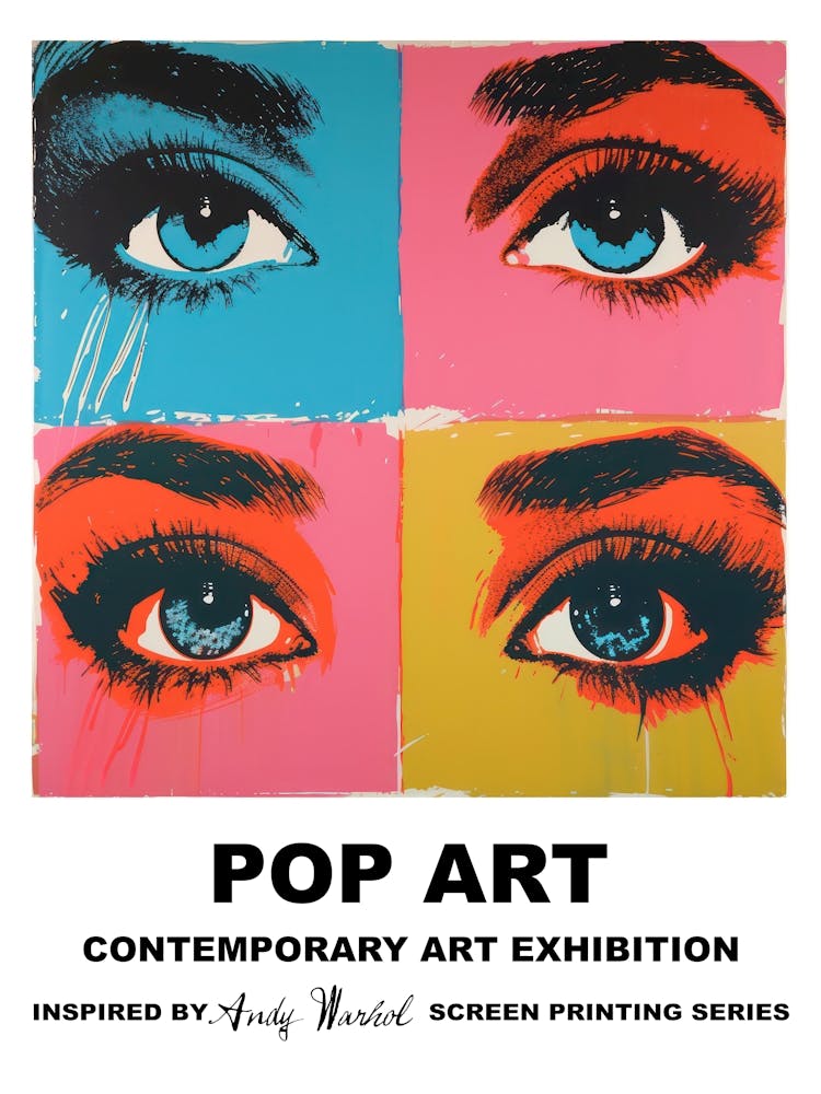 Poster Eyes Pop Art 3