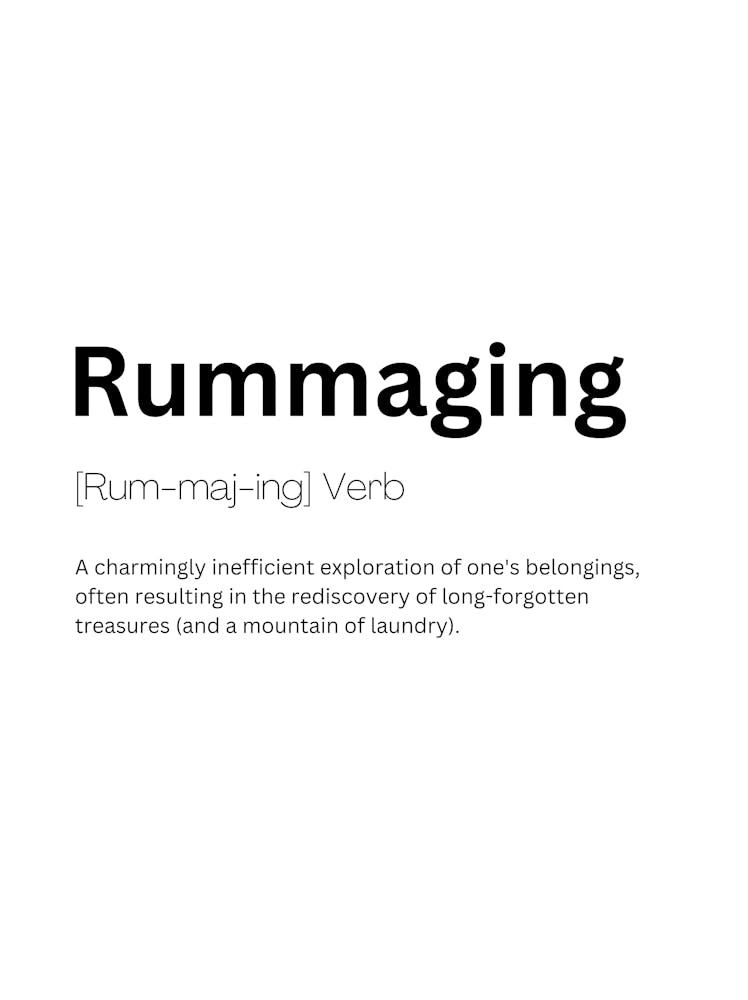 Rummaging Definition Meaning Art Print by Kaigozen – Fy!