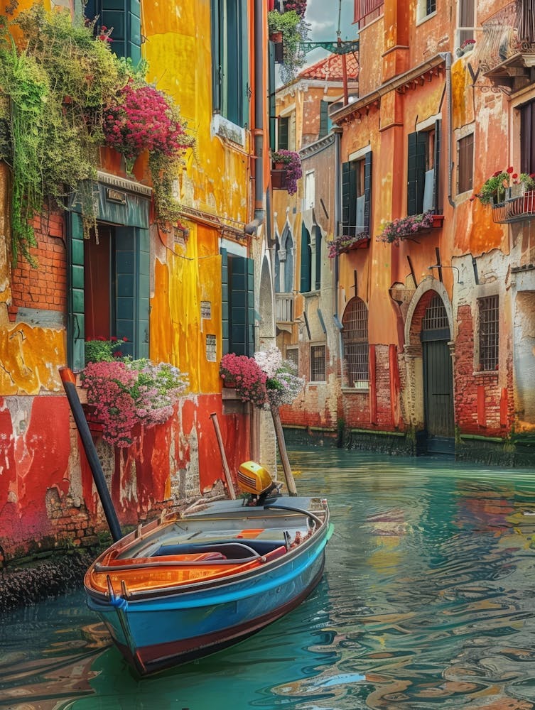 Generate Beautiful Vibrant And Modern Wall Art On Different Themes, Travel, Italy 23
