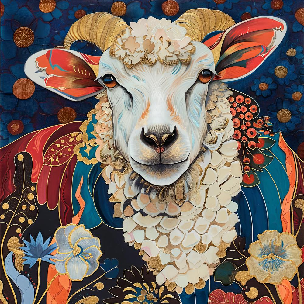 Patchwork Quilted Sheep 1