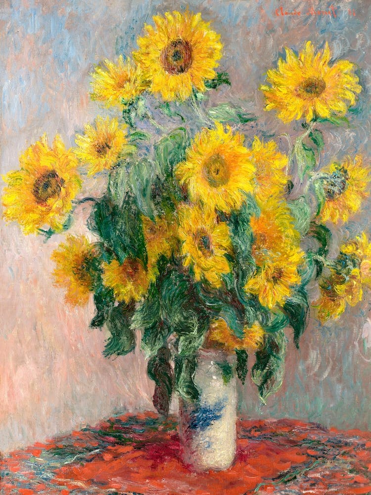 Bouquet Of Sunflowers, Claude Monet