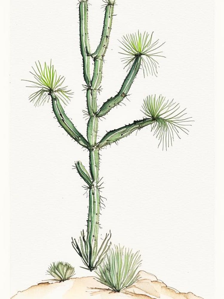 Johnston S Joshua Tree Minimilist Watercolour  (2)