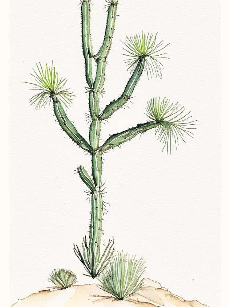 Johnston S Joshua Tree Minimilist Watercolour  (2)