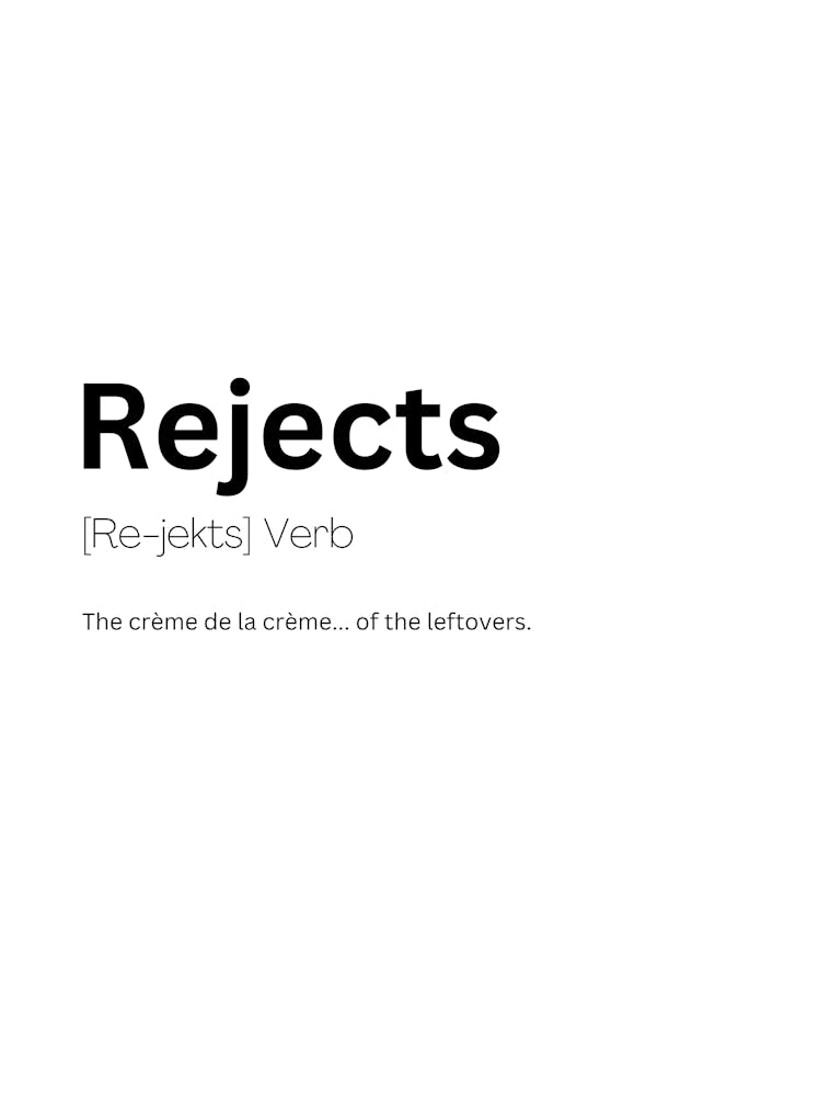 Rejects Definition Meaning