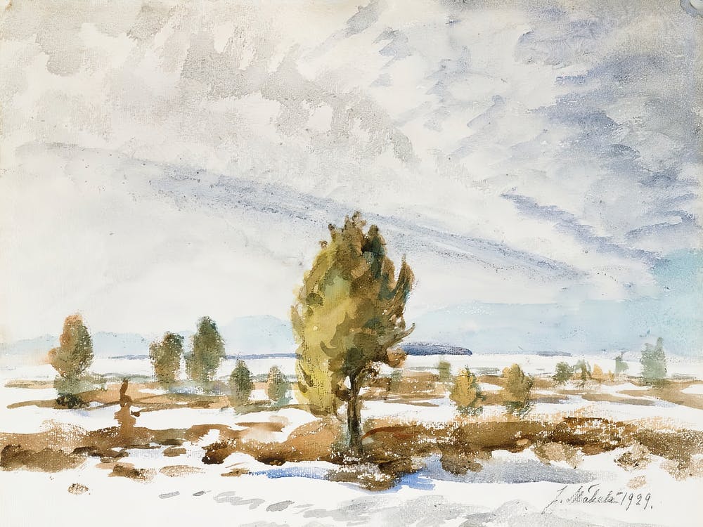 Winterlandschaft, Juho Mäkelä