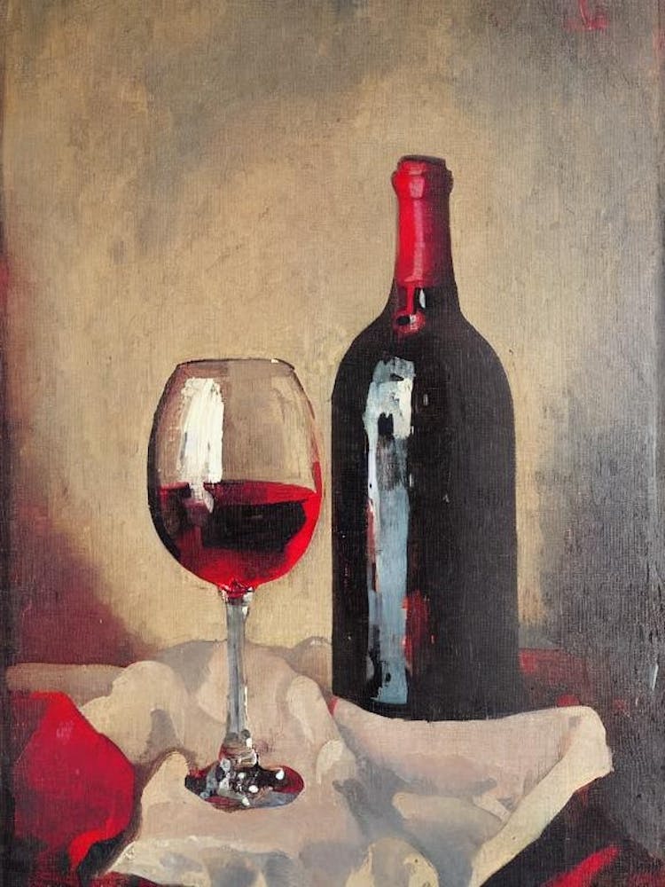 Nero D'Avola 1 Oil Painting Cocktail Poster