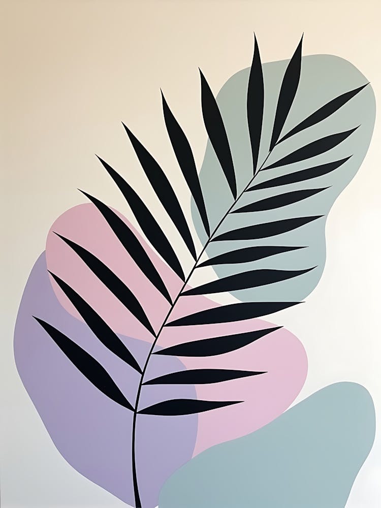 Minimalist Floral Impressions in Warm Pastels