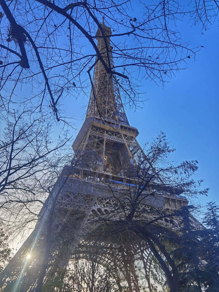 Iron lacework spun into the sky, a symbol of elegance and ingenuity.