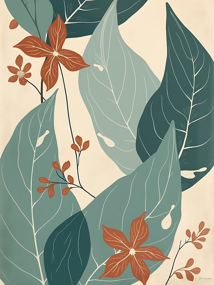 Asian Floral Print