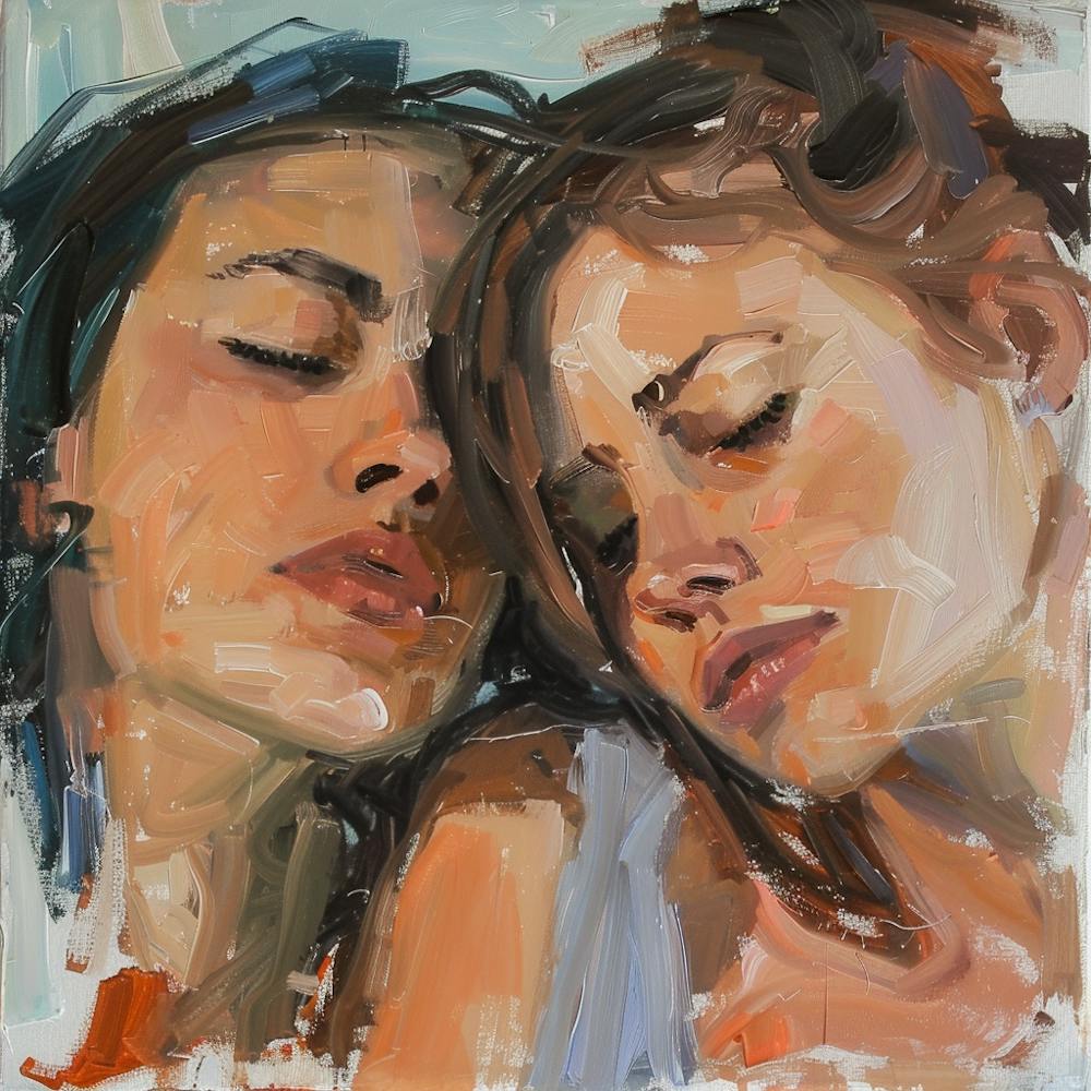 Restful Bond, Sisters Sleeping