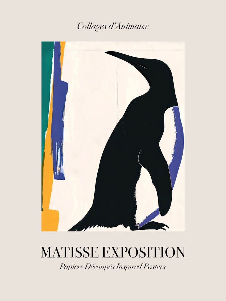 Penguin 1 Matisse Inspired Exposition Animals Poster