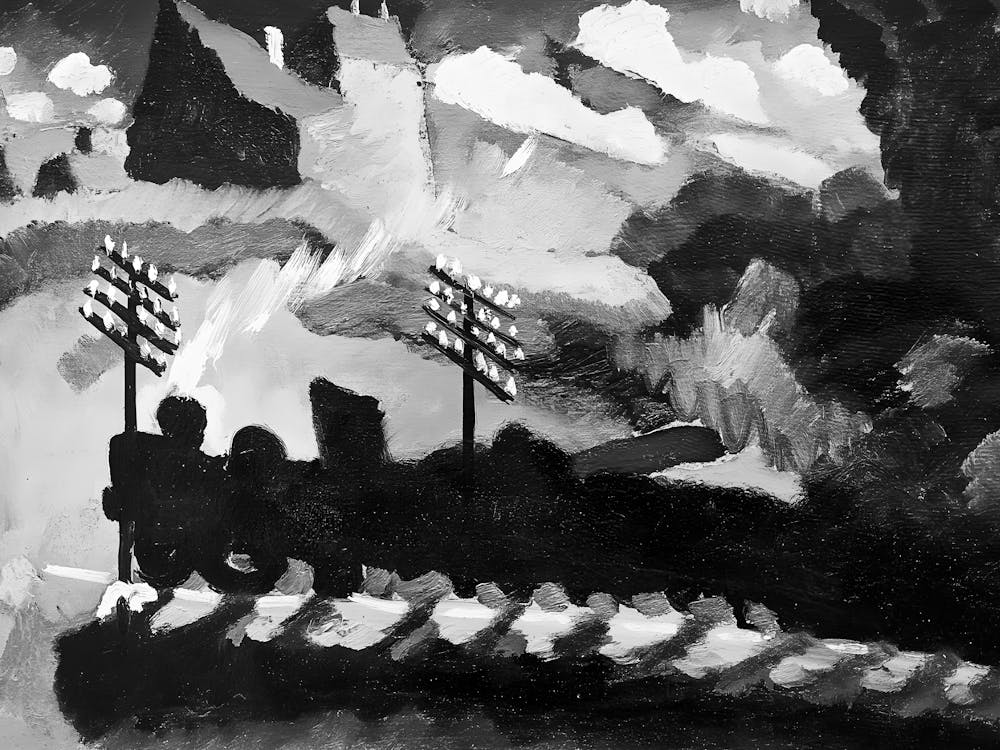 Train On The Tracks