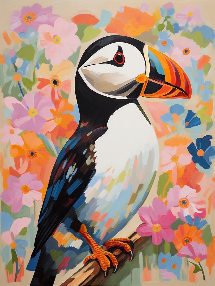 Pink Scandi Puffin 2