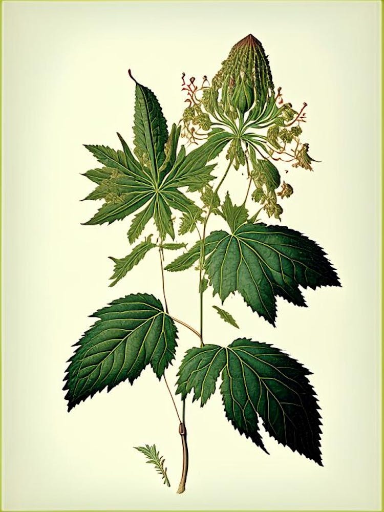 Snakeroot Leaf Vintage Botanical 2