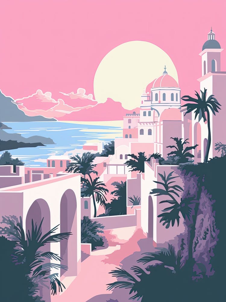 Capri In Risograph Style 3