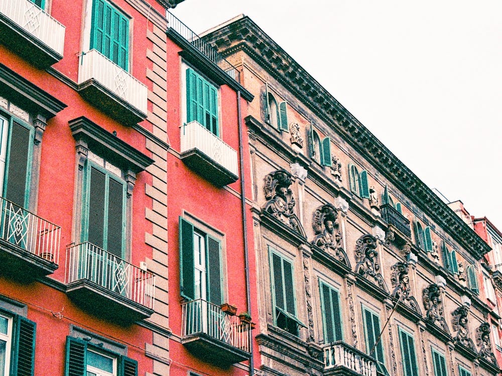 Colorful Buildings In Italy