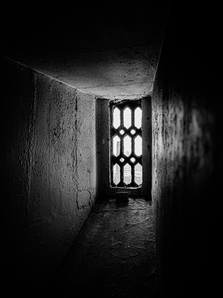 Old window with modern view of London // Travel Photography