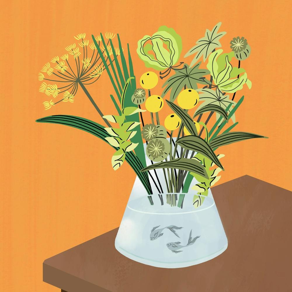 Flowers For Pisces Square