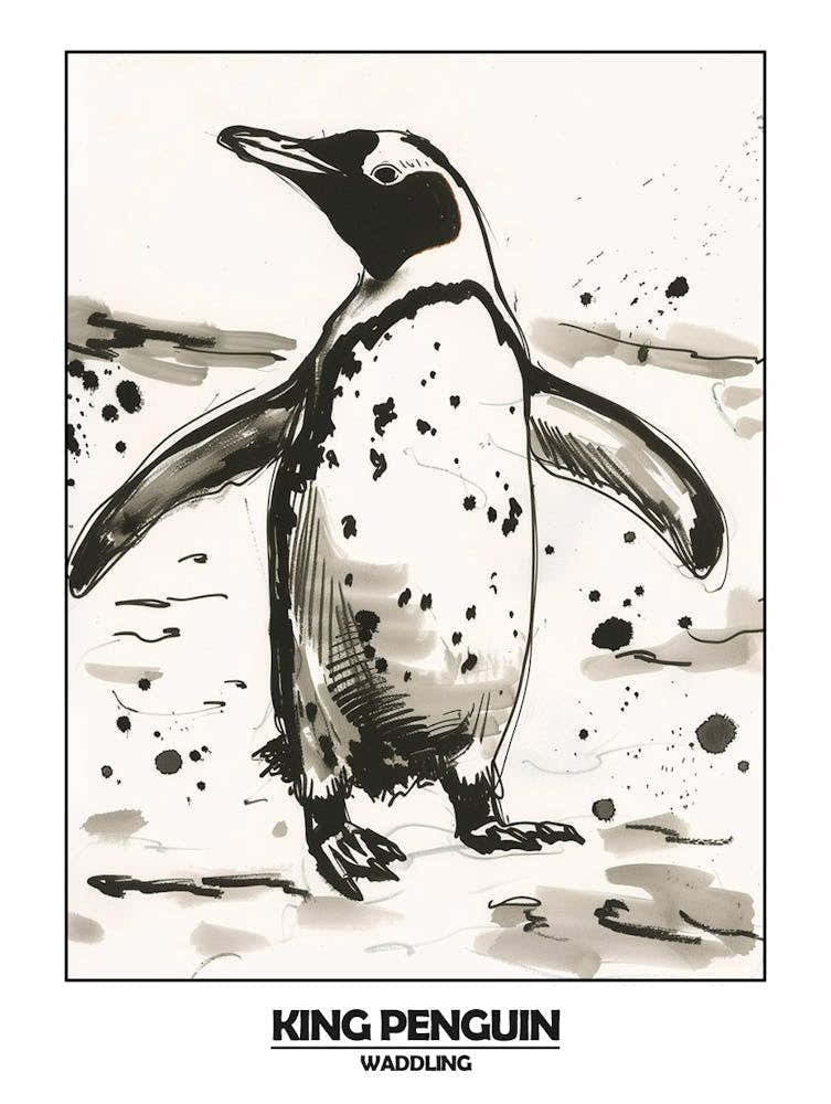 Penguin Waddling Poster 9