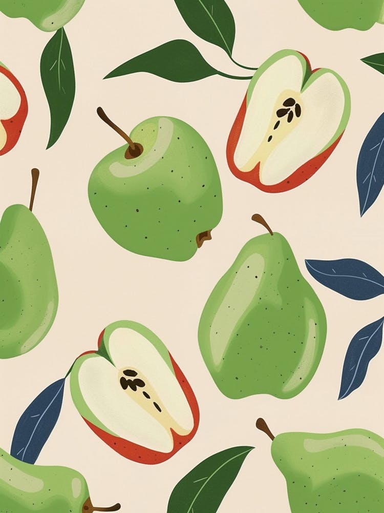 Apple Pattern Illustration 1