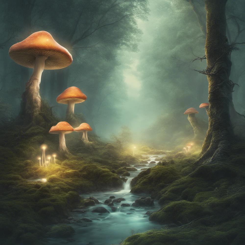 Champignons dans la Forêt