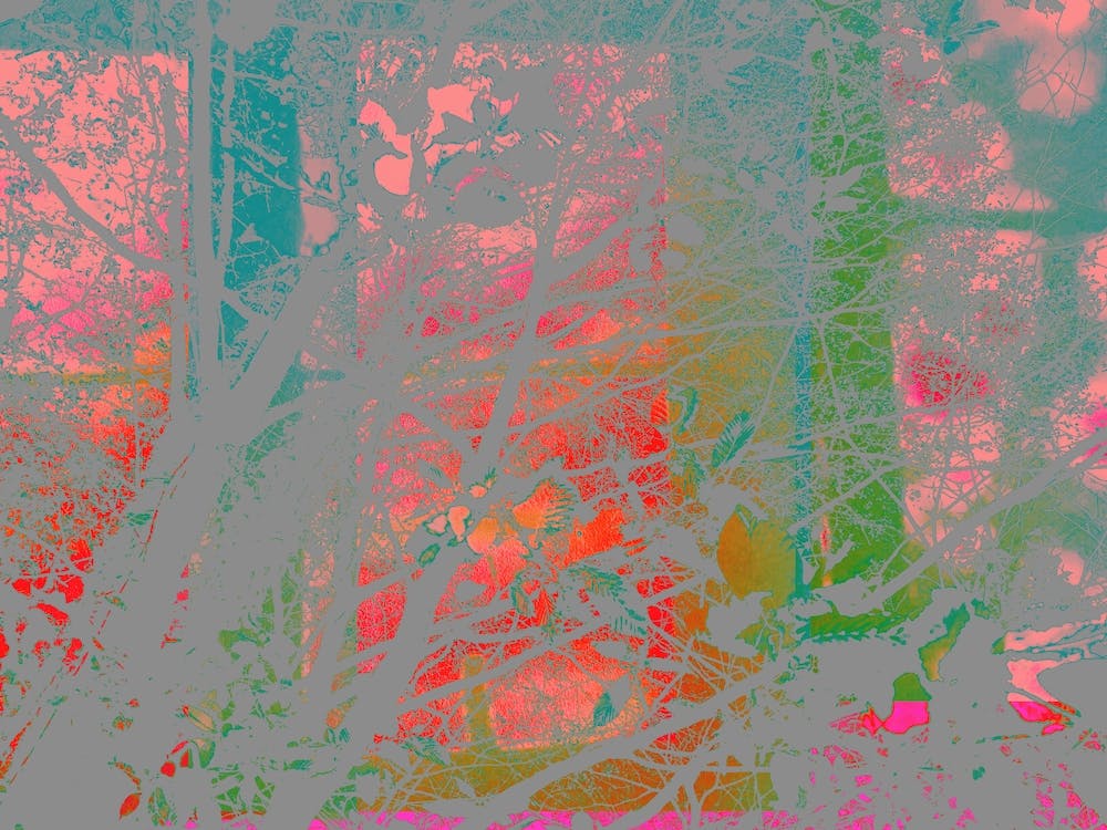 Red Sky At Night Abstract Landscape